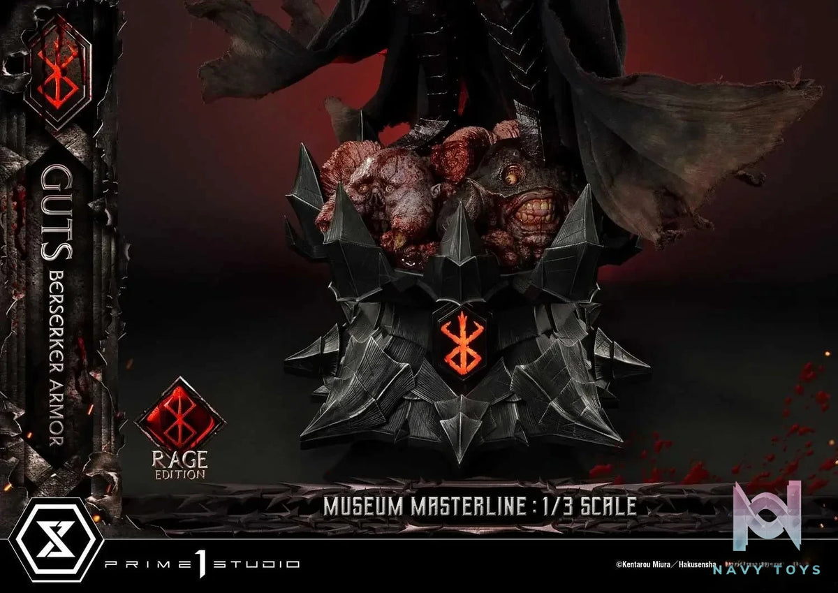 Museum Masterline Berserk Guts, Berserker Armor Rage Edition MMBR-03 MMBR-03DX MMBR-03DXS (Licensed) - Prime 1 Studio resin statue Navy Toys anime figure