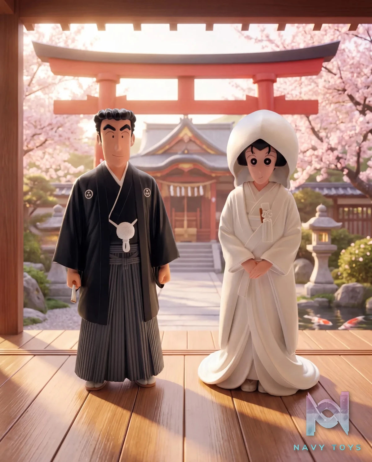 BiuBiu Studio – Nohara Hiroshi X Nohara Misae Japanese Wedding Crayon Shin-chan