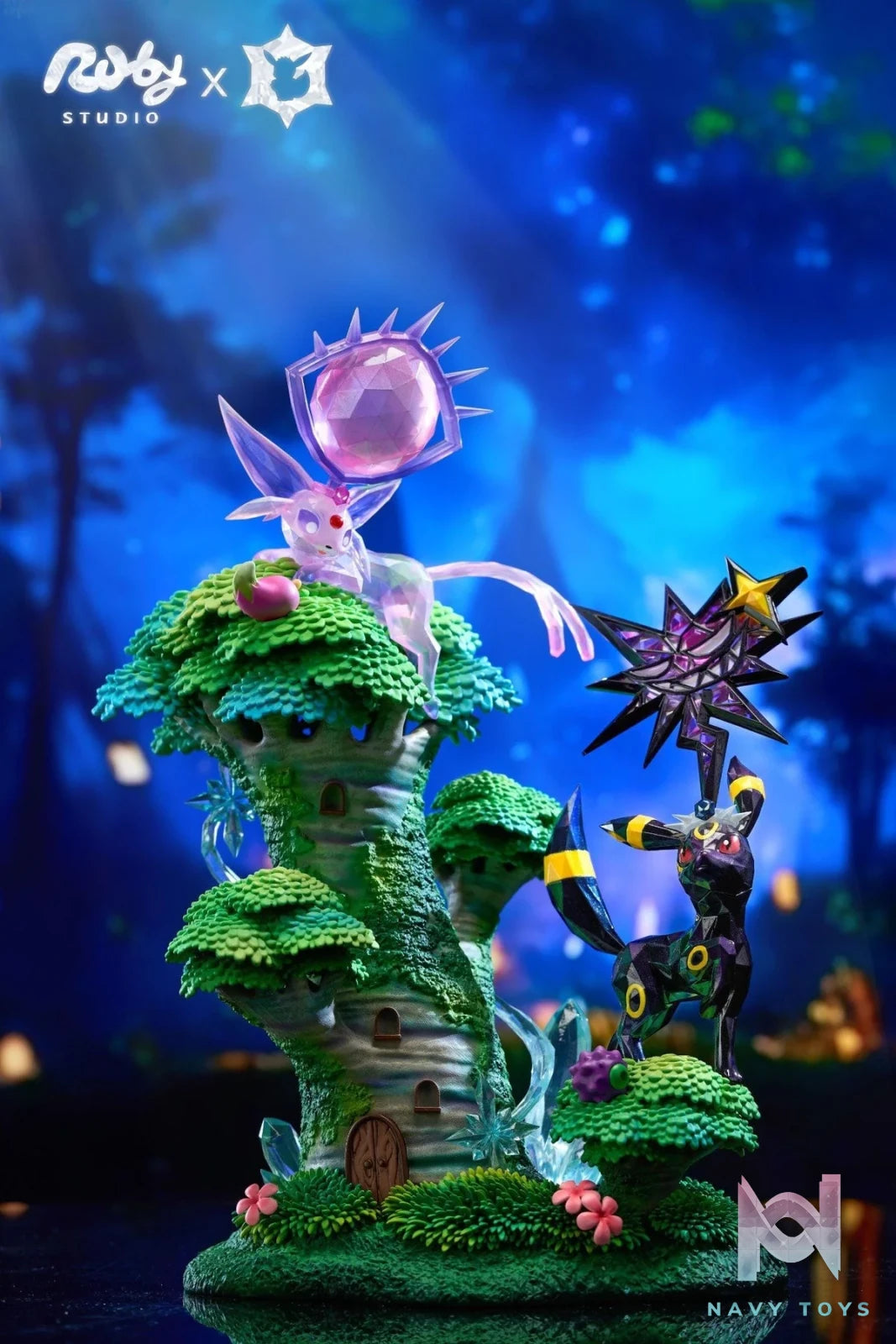 Ruby Studio - Espeon & Umbreon - Pokemon resin statue Ruby Studio anime figure