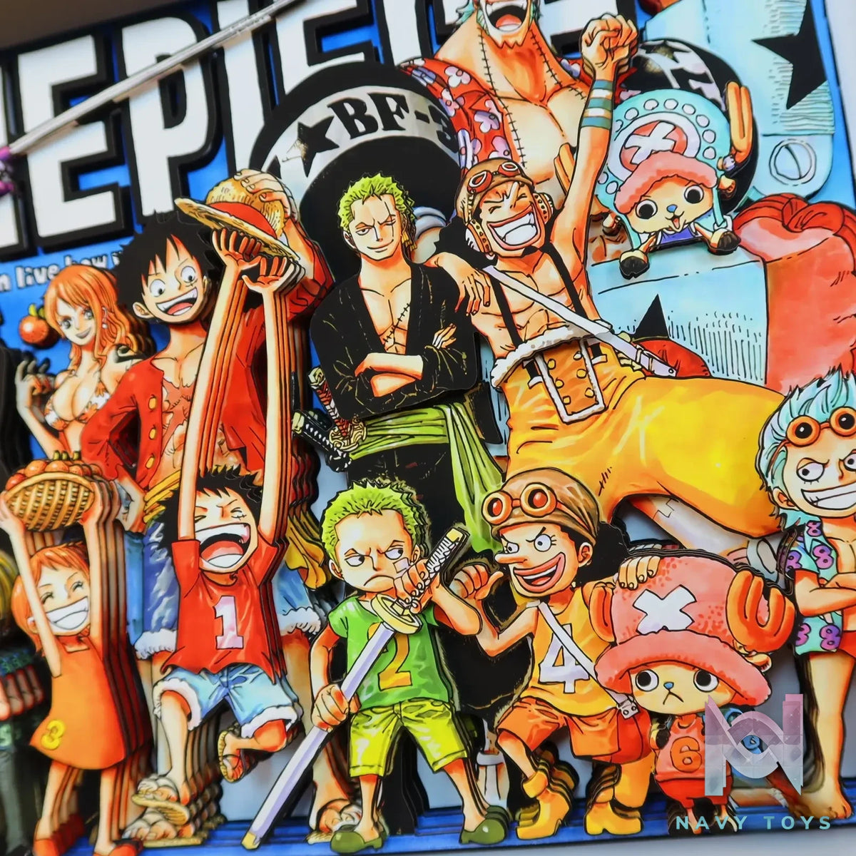 KALA HOME Studio – One Piece Multiple Characters #02 3D Decorative Painting One Piece