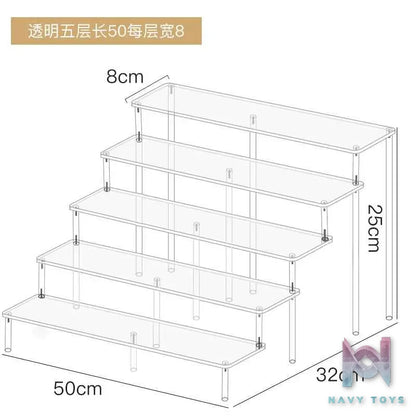Showcase Factory – Acrylic Stair Display Stand for Nendoroids Blind Boxes Mini Figures