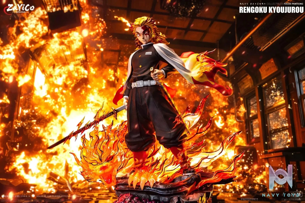 Flame Hashira Kyojuro Rengoku - Demon Slayer - Zayico Studio resin statue Navy Toys anime figure
