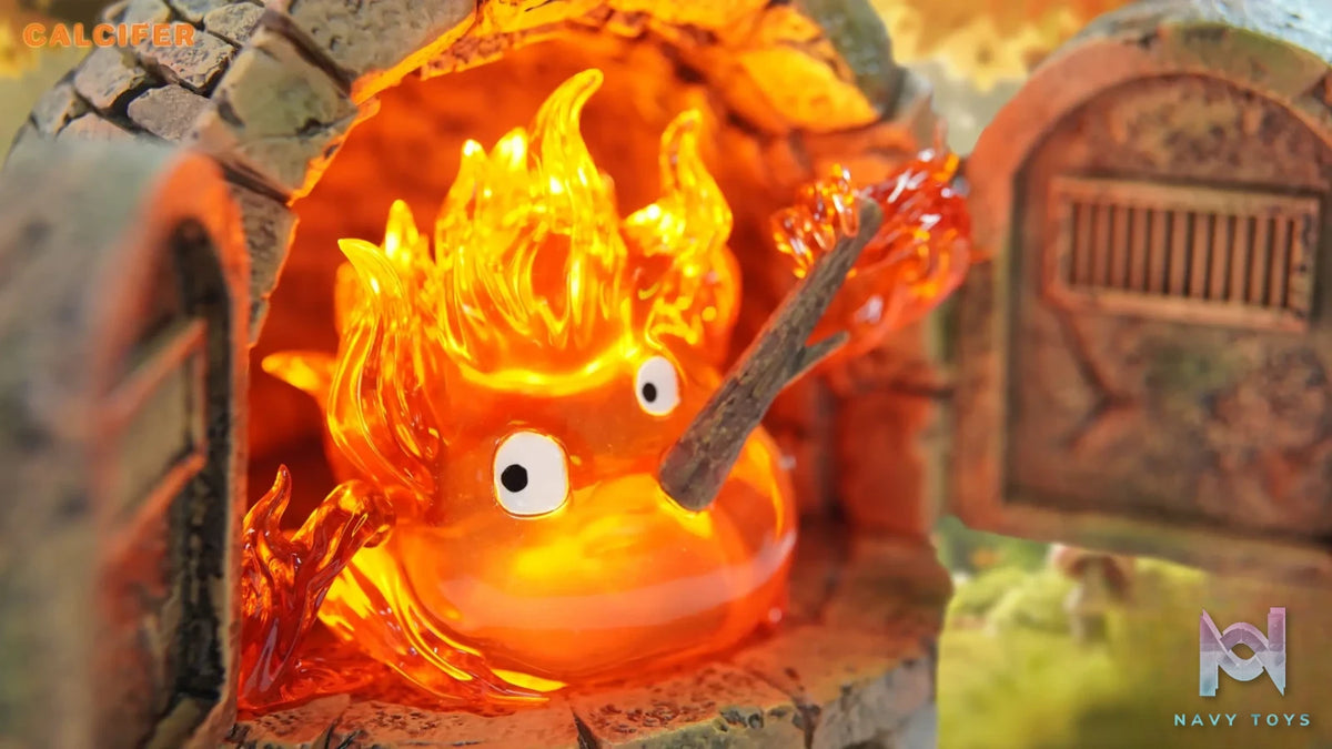 Hit Face Studio – Howl’s Moving Castle Hayao Miyazaki Fortune Series #2 Calcifer in the Fireplace