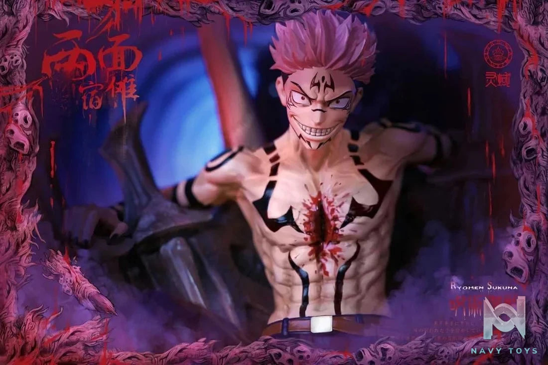 Ryomen Sukuna resin statue LingYun Studio anime figure