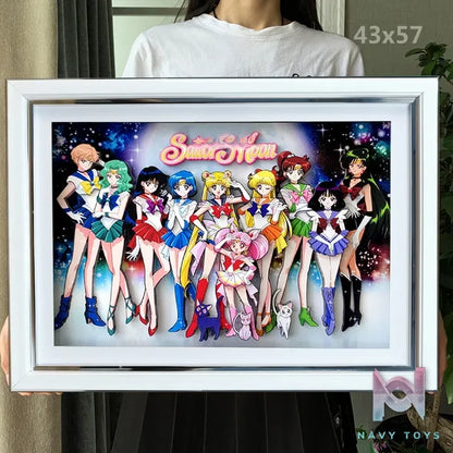 KALA HOME Studio – Sailor Moon Multiple Characters #01 3D Decorative Painting Sailor Moon