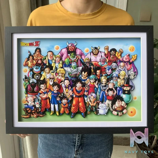 KALA HOME Studio – Dragon Ball Multiple Characters #06 3D Decorative Painting Dragon Ball