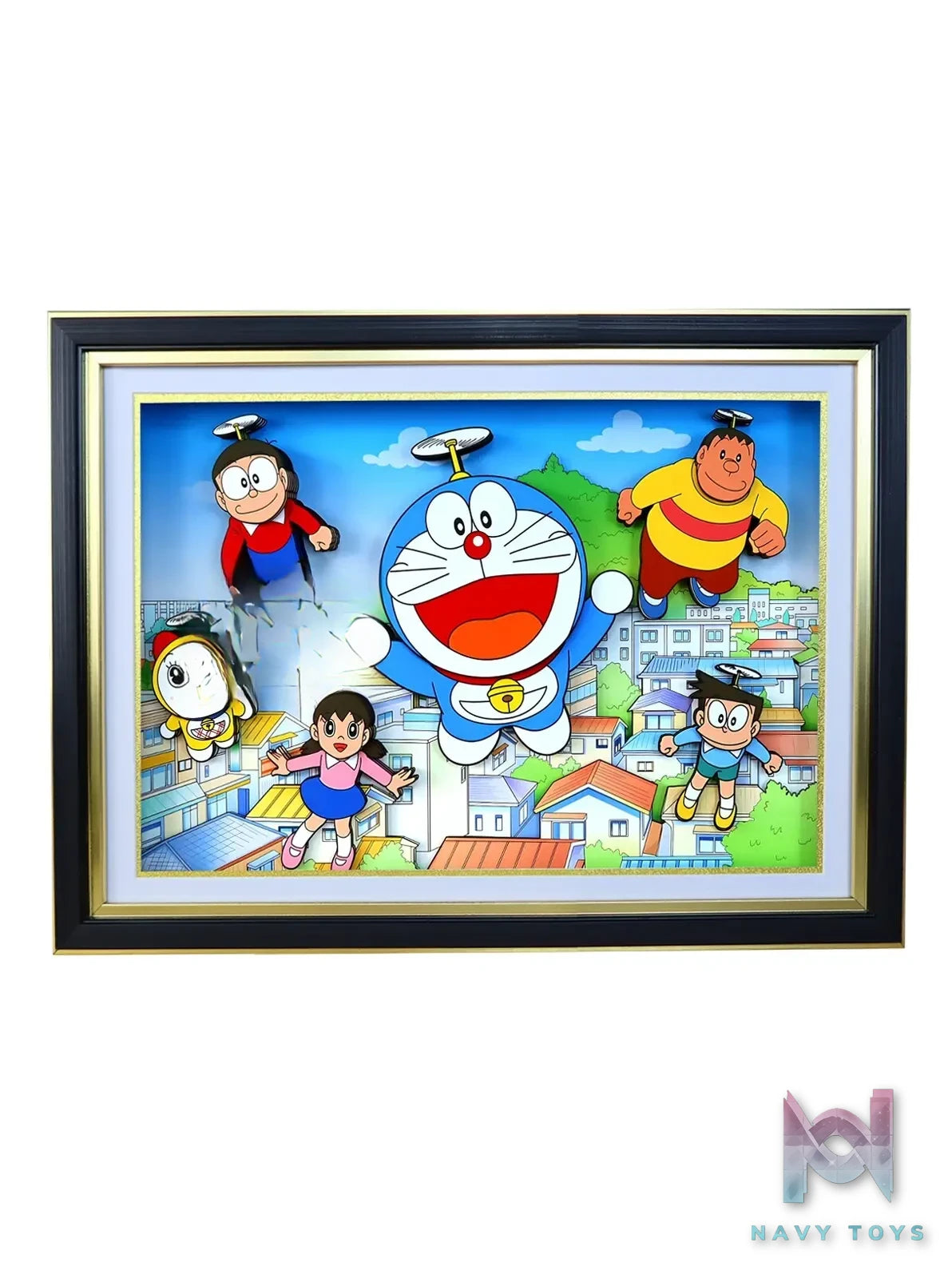 KALA HOME Studio – Doraemon Multiple Characters #03 3D Decorative Painting Doraemon