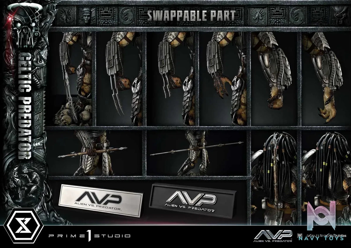Prime 1 Studio Museum Masterline Alien vs. Predator Celtic Predator MMPR-05 MMPR-05S