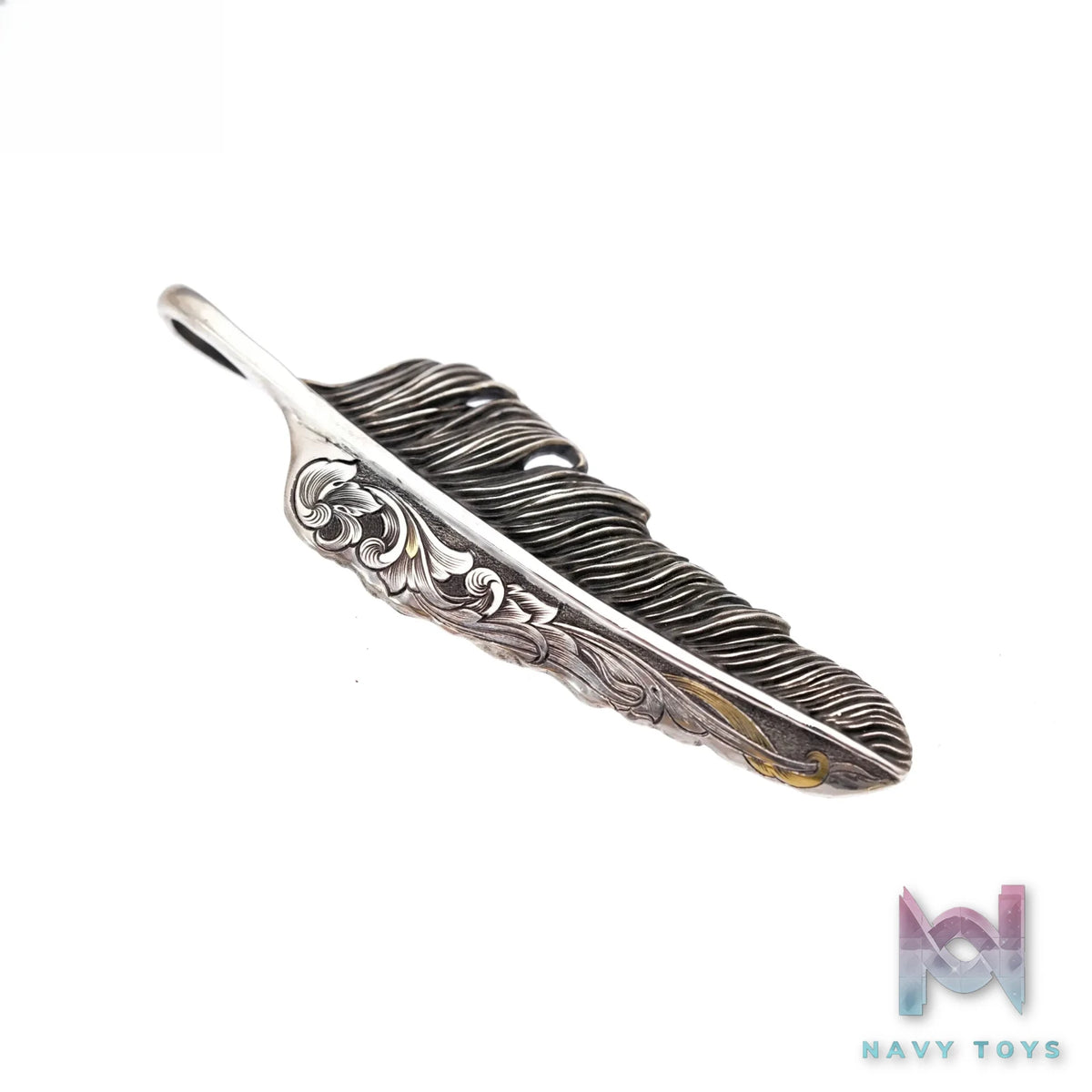 Raven Studio (silver jewelry) – Original Exclusive Design Indian Feather Pendant Original