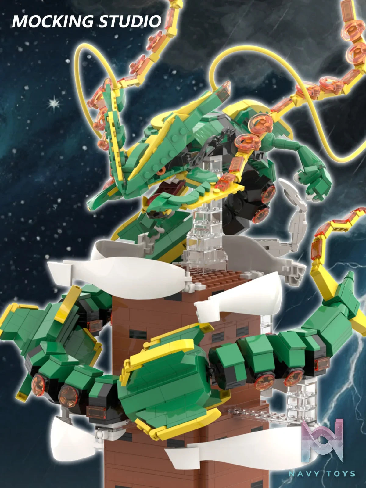 Zhu Yi Wan Jia Studio – Pokémon Mega Rayquaza Building Blocks
