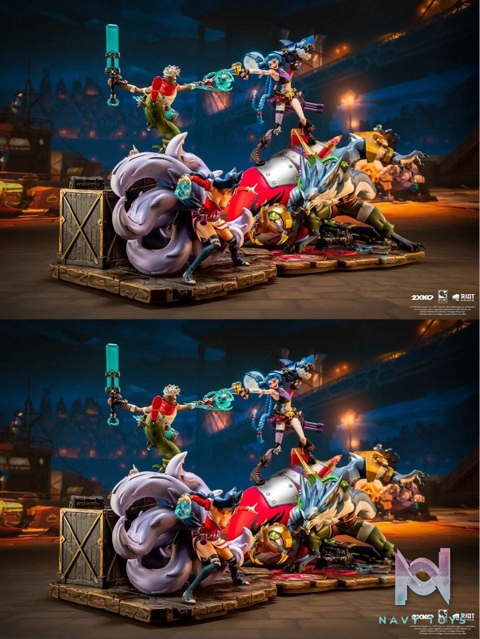 Ahri & Ekko VS Jinx & Warwick - League Of Legends - PureArts Studio resin statue PureArts Studio anime figure