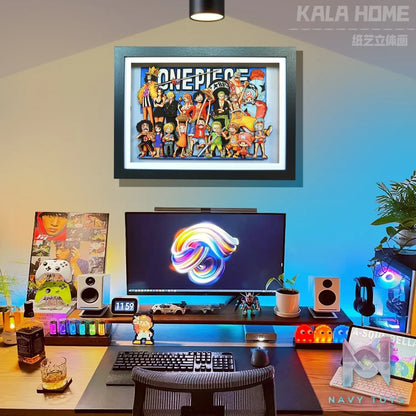 KALA HOME Studio – One Piece Multiple Characters #02 3D Decorative Painting One Piece