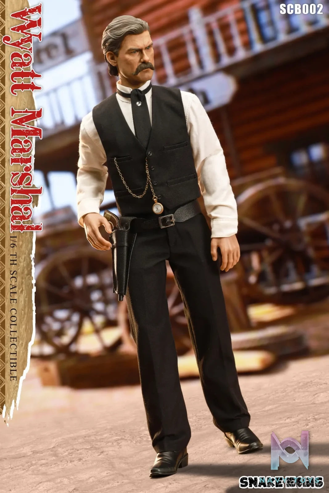 SNAKE TOYS Studio – 1/6 Collectible Figure Classic Series Western Cowboy TOMBSTONE Wyatt Marshal Deluxe Edition SCB02 (Licensed)
