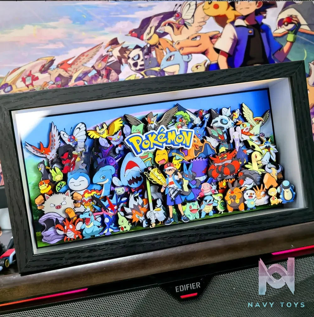 KALA HOME Studio – Pokémon Multiple Characters #18 3D Decorative Painting Pokémon