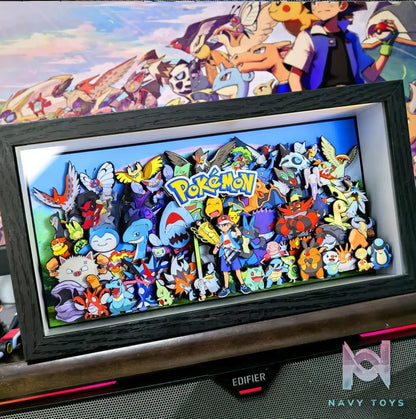 KALA HOME Studio – Pokémon Multiple Characters #18 3D Decorative Painting Pokémon