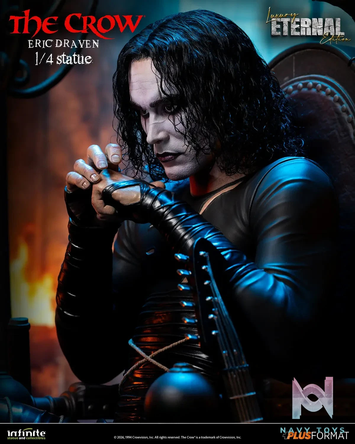 Infinite Statue – The Crow Eric Draven 1/4 Scale Statue (Licensed)
