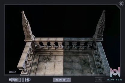 MOjingToys – Original 1/12Module Series Gothic Roof and Staircase Scene S003 (Licensed)