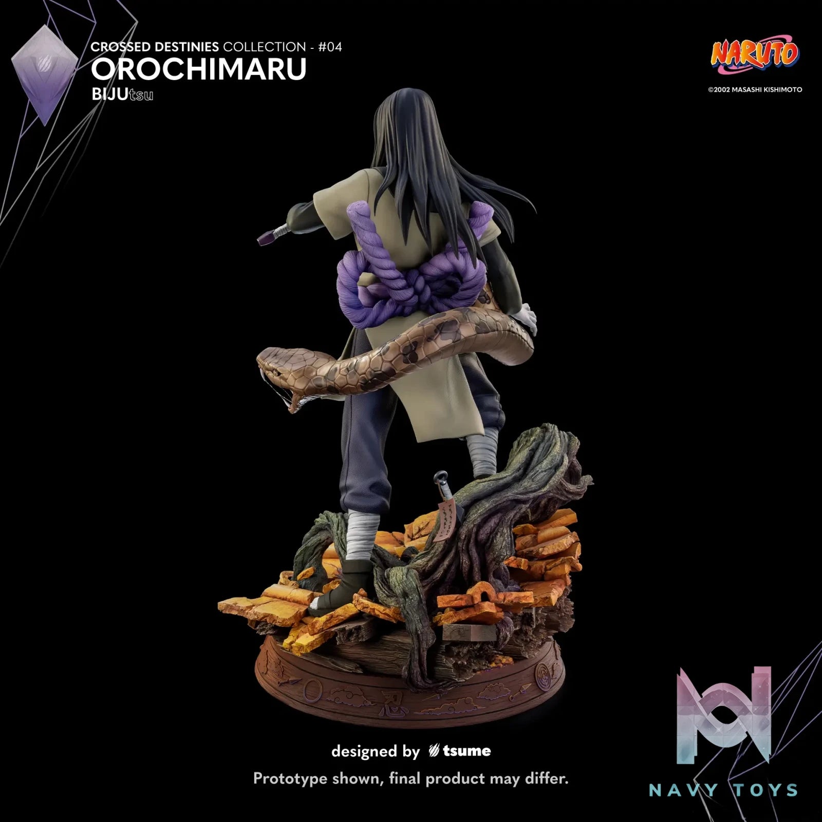 TSUME Studio - Naruto Orochimaru BIJUtsu (Licensed) resin statue Navy Toys anime figure