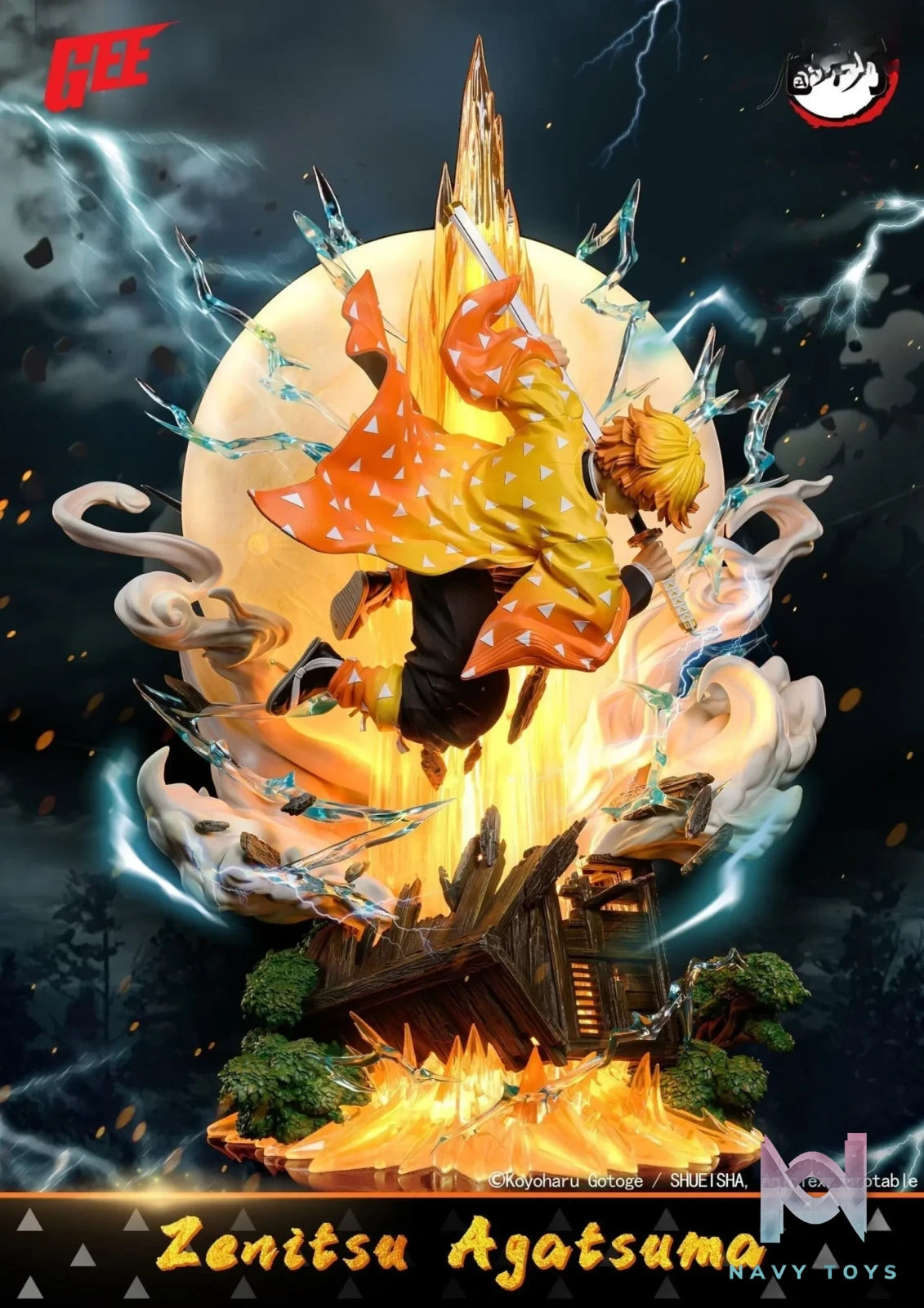 GEE Studio- Demon Slayer Agatsuma Zenitsu Thunder Breathing (Licensed)