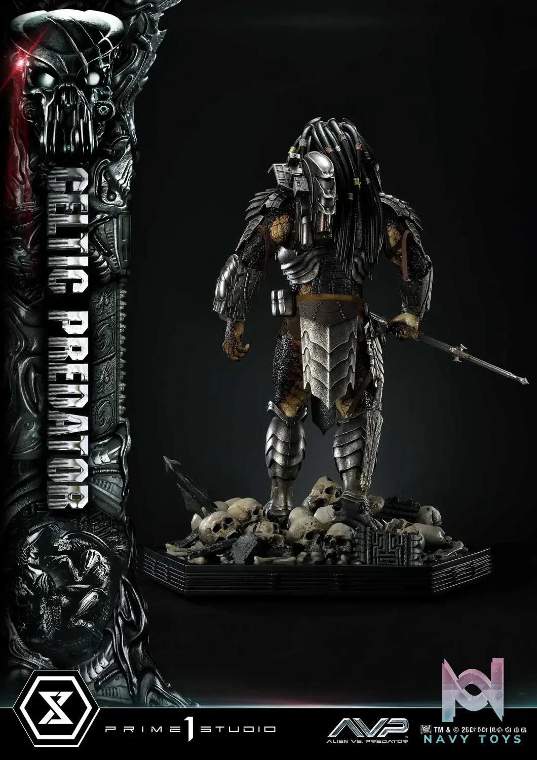 Prime 1 Studio Museum Masterline Alien vs. Predator Celtic Predator MMPR-05 MMPR-05S