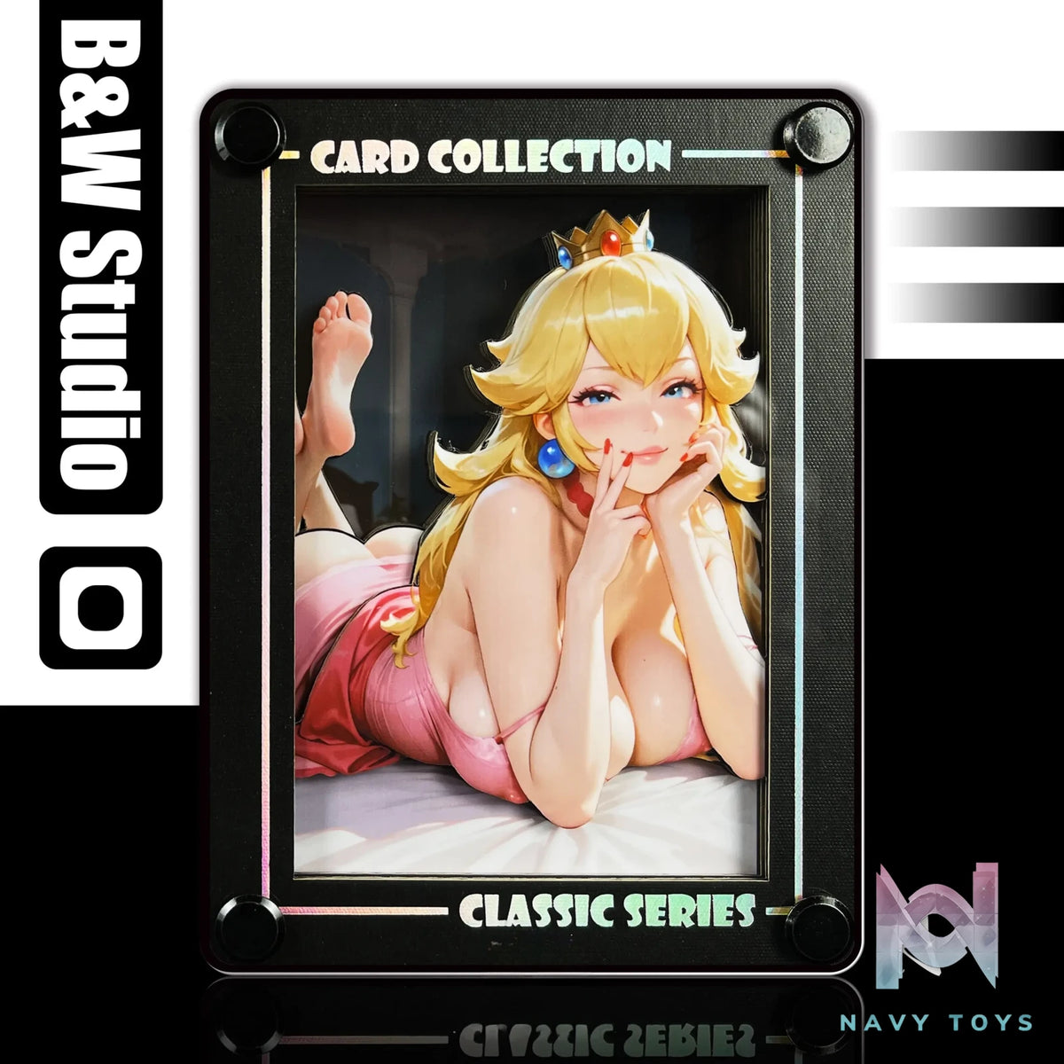 B&W Studio – Mini AI Creator Series Desktop Decor Card #32 Princess Peach Super Mario Bros