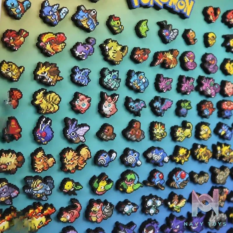 KALA HOME Studio – Generation I Pokémon Pixel Art 3D Decorative Painting Pokémon