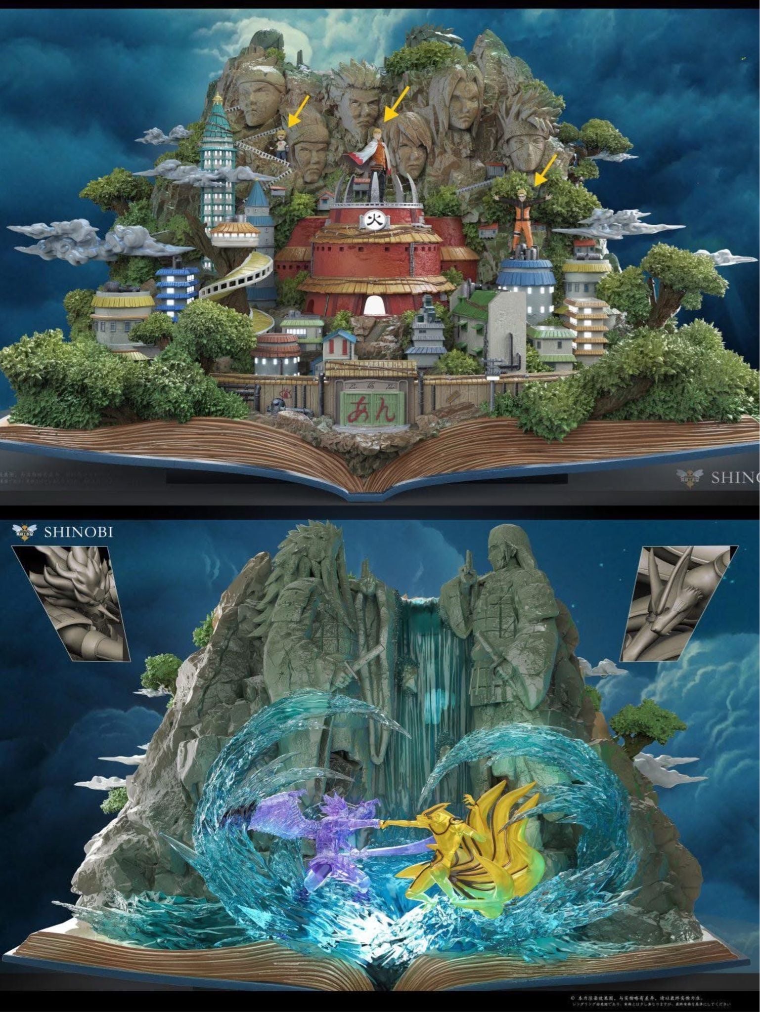 Village Hidden in the Leaves & Valley of the End - Naruto - WASP Studio resin statue WASp Studio anime figure