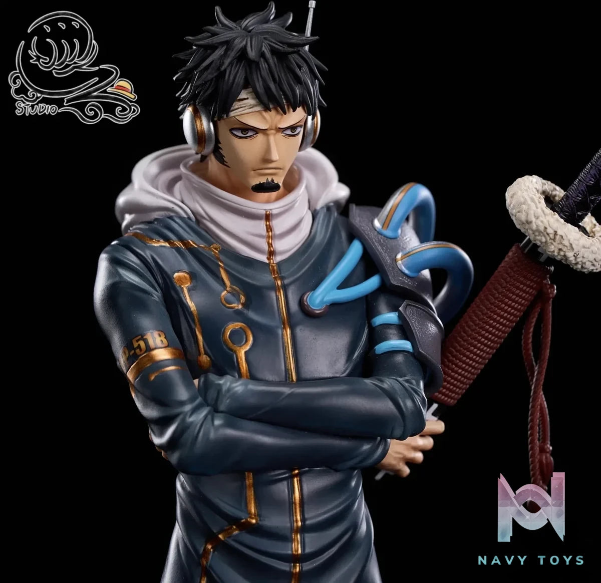 RZ Studio - Future Fantasy Series 2 Egghead Law + Bepo One Piece resin statue Navy Toys anime figure