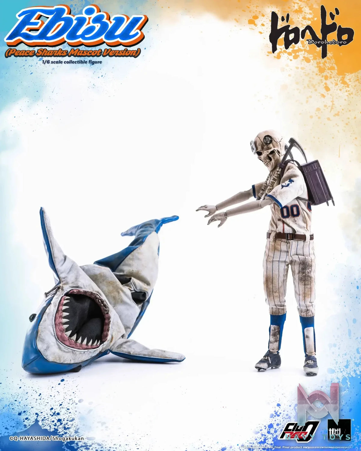 Threezero – Dorohedoro FigZero Ebisu (Peace Sharks Mascot Version) 3Z07150W0 (Licensed)