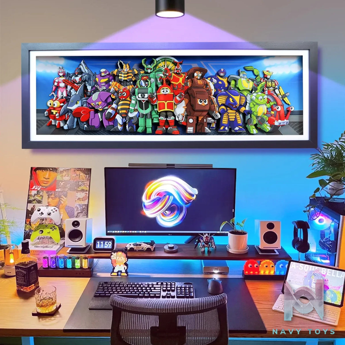 KALA HOME Studio – B-Robo Kabutack Multiple Characters 3D Decorative Painting B-Robo Kabutack