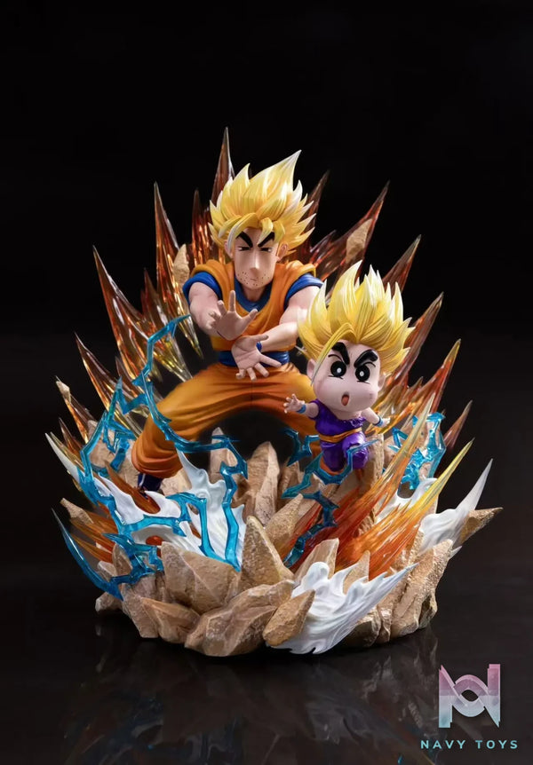 M.H.T Studio – Shinnosuke Nohara X Nohara Hiroshi COS Dragon Ball Father-Son Wave Crayon Shin-chan