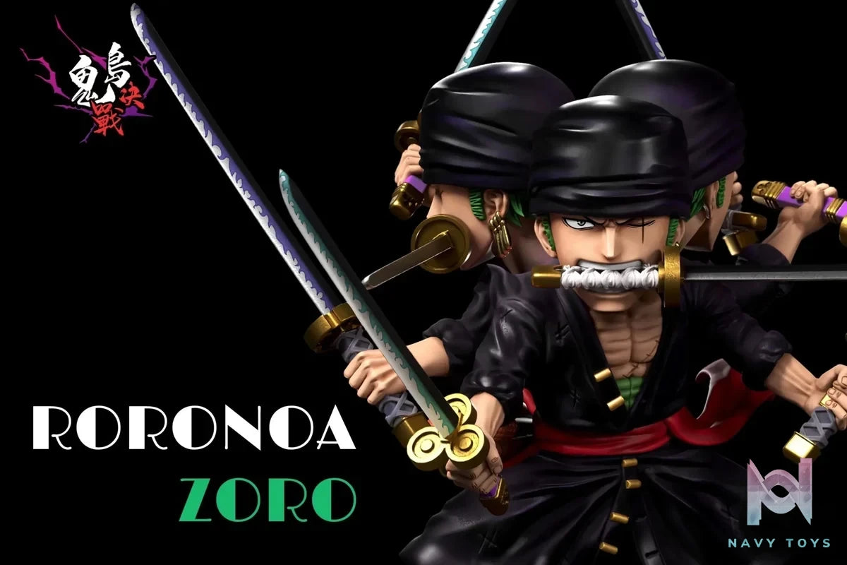 A+ Studio - One Piece Onigashima Decisive Battle 2 Kyutoryu Roronoa Zoro resin statue Navy Toys anime figure