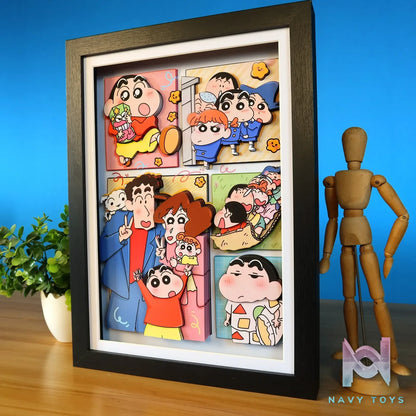KALA HOME Studio – Crayon Shin-chan Multiple Characters #08 3D Decorative Painting Crayon Shin-chan
