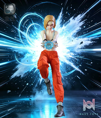BoxQi Studio – 1/6 Android 18 Platinum Silicone Articulated Action Figure HQ03 Dragon Ball