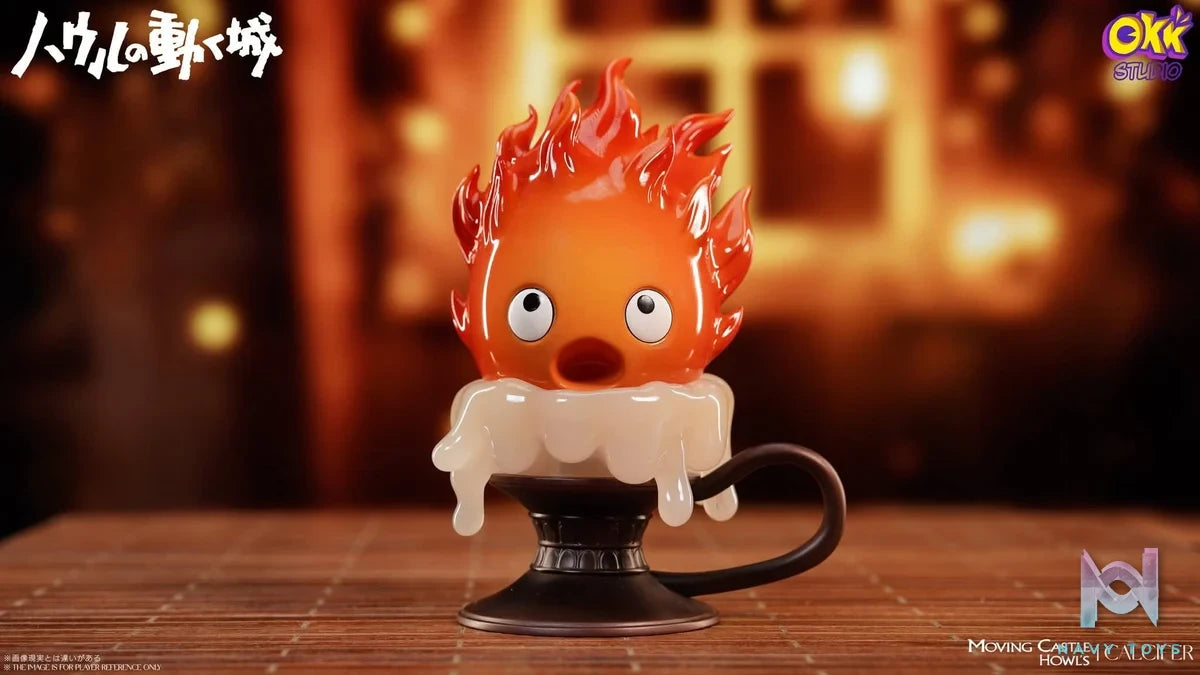 Candlestick Calcifer resin statue Okk Studio anime figure