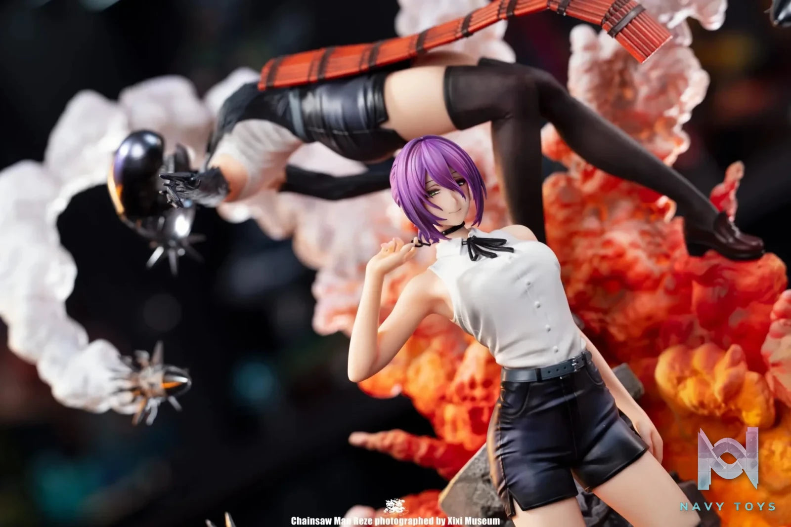 Mountain Rain Cloud Studio - The Movie Reze Arc Chainsaw Man resin statue Navy Toys anime figure