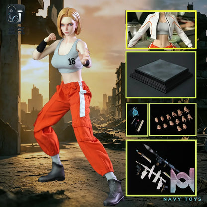 BoxQi Studio – 1/6 Android 18 Platinum Silicone Articulated Action Figure HQ03 Dragon Ball