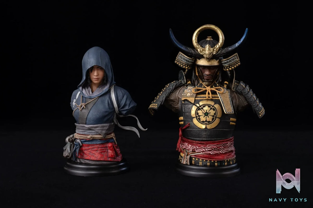 PureArts Studio – ASSASSIN’S CREED SHADOWS YASUKE X NAOE 1/4 SCALE BUST (Licensed)