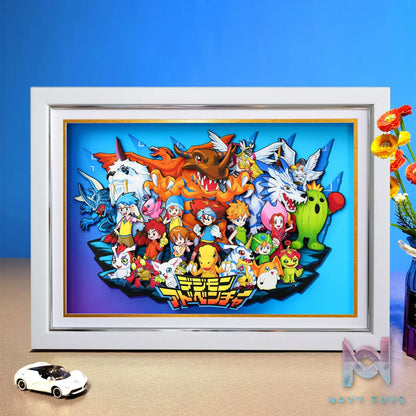 Yu Zhi Jiang Studio – Digimon Multiple Characters Series #7 3D Decorative Painting Digimon