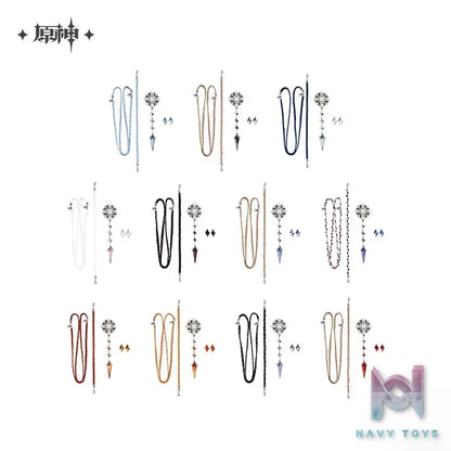 miHoyo – Genshin Impact Frost and Flame series Brooch Set Accessories (Licensed)