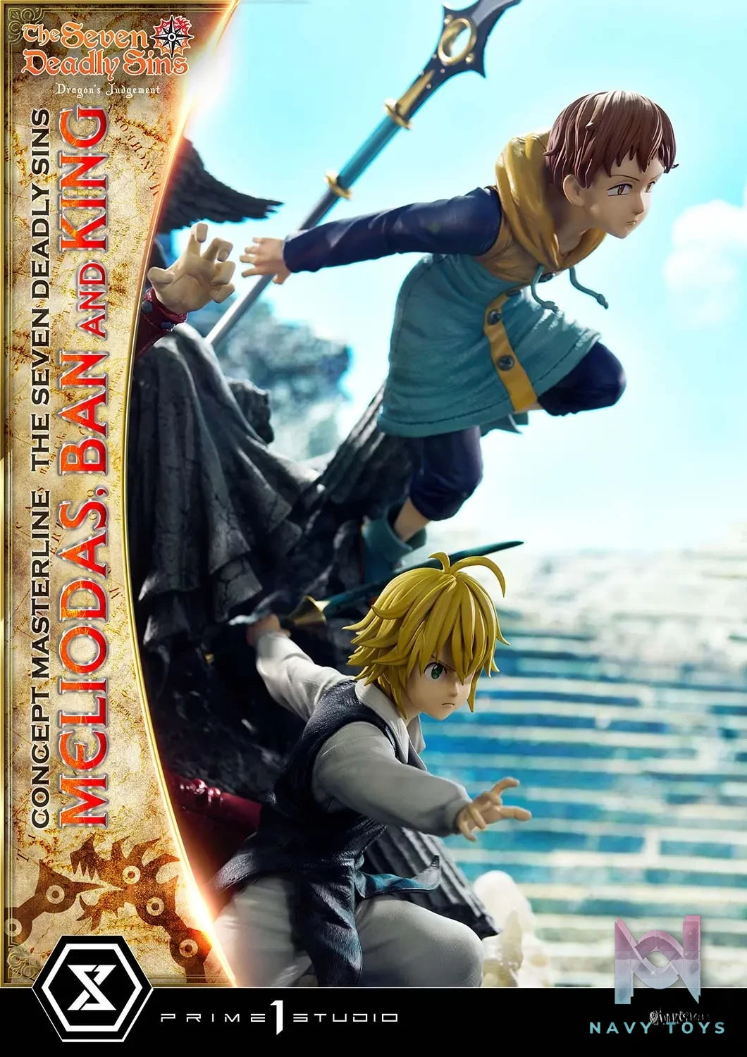 Prime 1 Studio – Concept Masterline The Seven Deadly Sins Meliodas, Ban and King CMNTZ-01 CMNTZ-01DXS (Licensed)