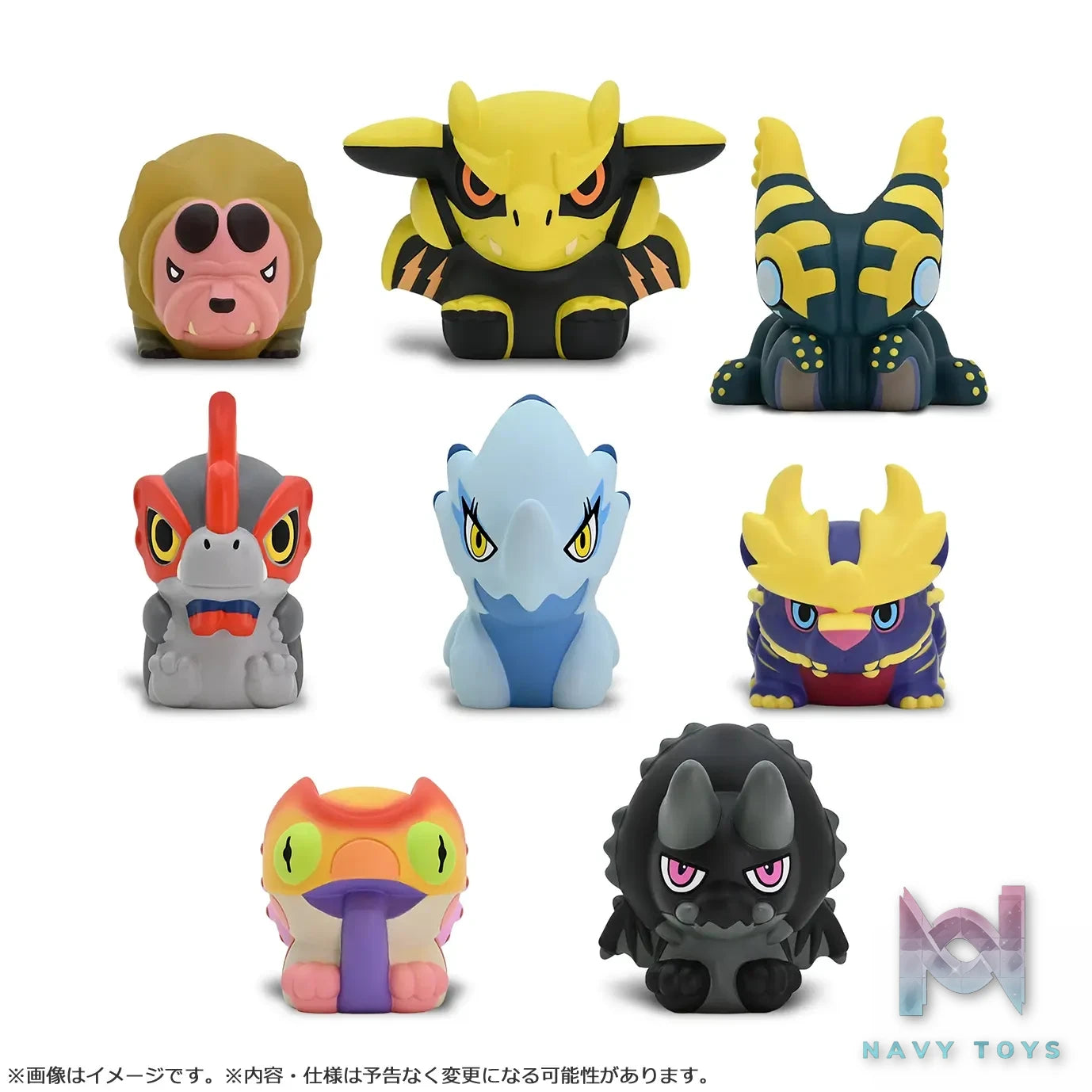 CAPCOM Studio – Capcom Figure Builder Finger Puppet Monster Hunter Vol.3 8Pack BOX (Licensed)