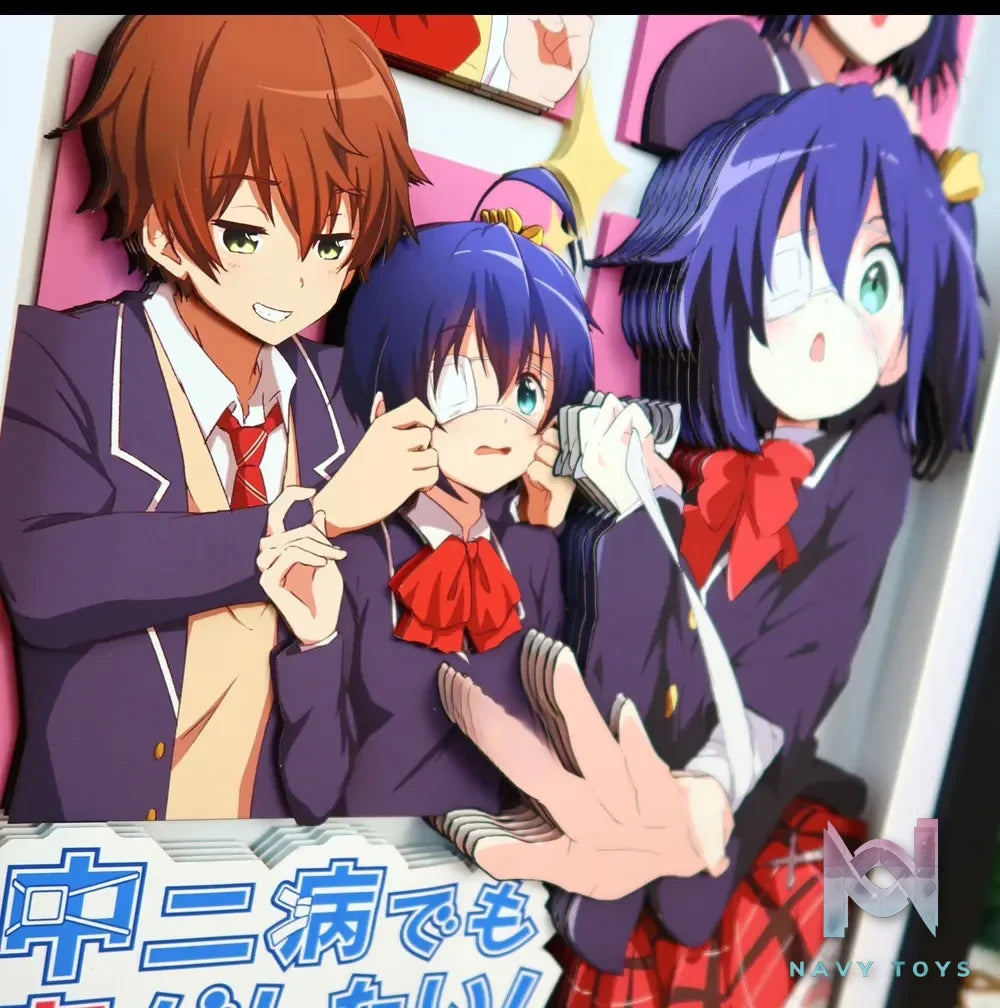 KALA HOME Studio – Takanashi Rikka X Togashi Yuta #02 3D Decorative Painting Love, Chunibyo & Other Delusions!