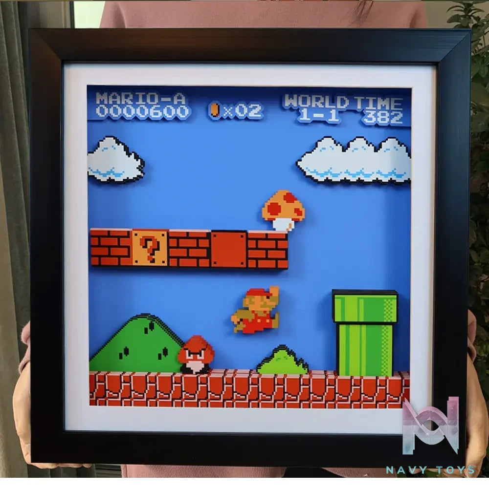 KALA HOME Studio – Mario Pixel Art 3D Decorative Painting Super Mario