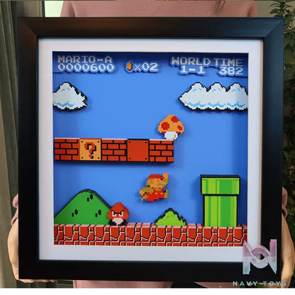 KALA HOME Studio – Mario Pixel Art 3D Decorative Painting Super Mario