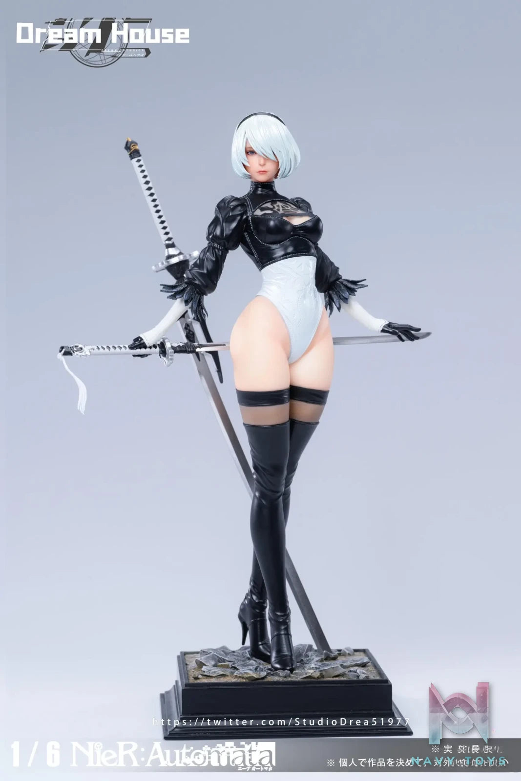 Dream House Studio – NieR Automata 2B 1/6 scale painted finished product