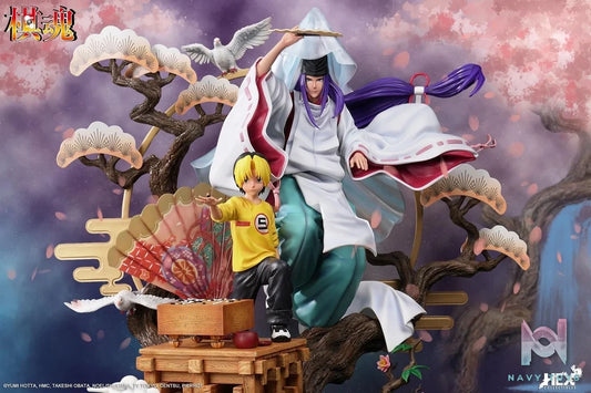 Hikaru & Sai resin statue Hex collectibles anime figure