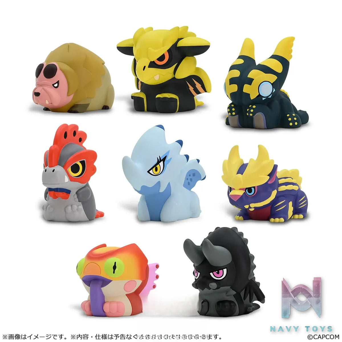 CAPCOM Studio – Capcom Figure Builder Finger Puppet Monster Hunter Vol.3 8Pack BOX (Licensed)
