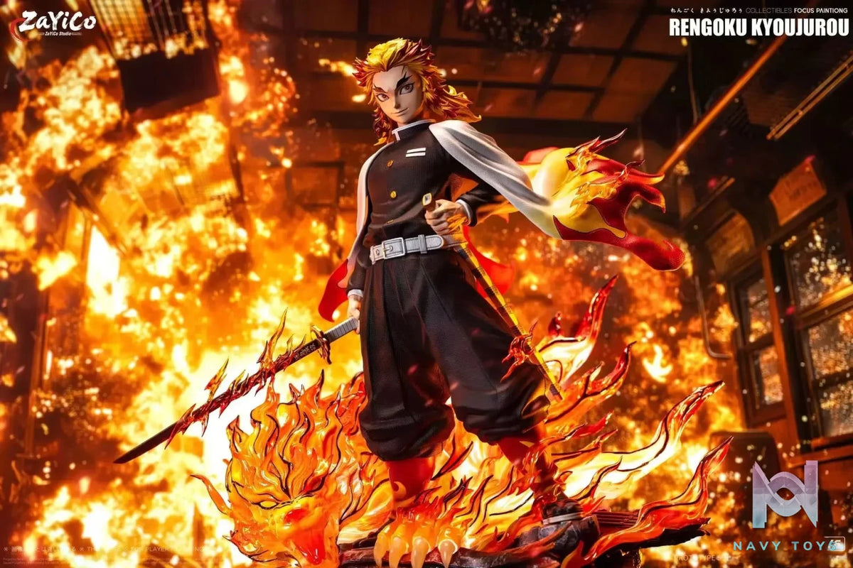 Flame Hashira Kyojuro Rengoku - Demon Slayer - Zayico Studio resin statue Navy Toys anime figure