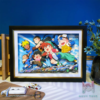 Yu Zhi Jiang Studio – Multiple Characters Series #2 3D Decorative Painting Bakusou Kyoudai Let’s & Go!!